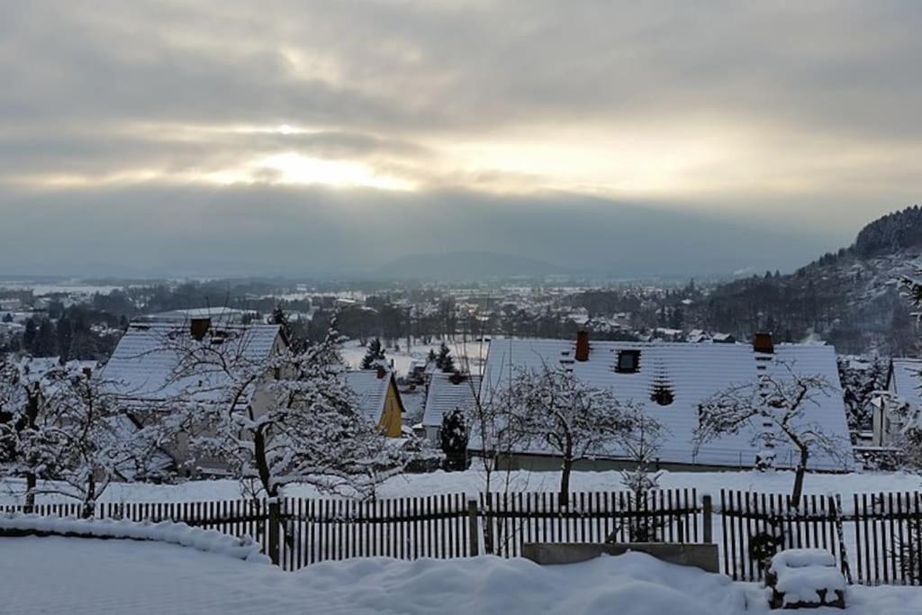 Ferienhaus Sonnenblick Entspannung Mit Sauna Kamin Und Balkon Sonneberg Exteriér fotografie