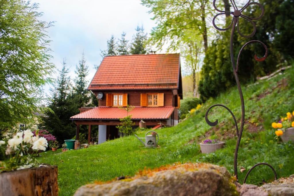 Ferienhaus Sonnenblick Entspannung Mit Sauna Kamin Und Balkon Sonneberg Exteriér fotografie